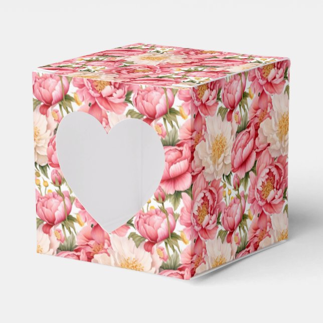 Ballotins Boîte de traitement Pink Peonies Party (Verso)