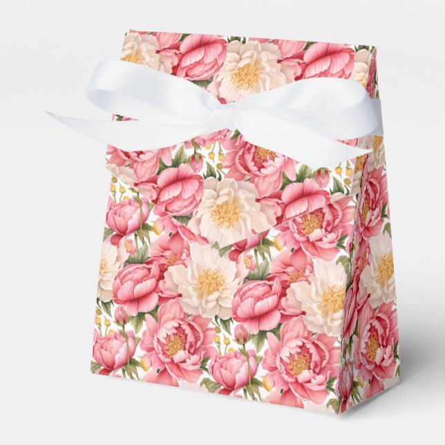 Ballotins Boîte de traitement Pink Peonies Party (Verso)