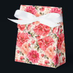 Ballotins Boîte de traitement Pink Peonies Party<br><div class="desc">La boîte de faveur Party est présentée avec une belle couleur rose peonies imprimé floral. Customisez cet objet ou achetez tel quel. Astuce : Ajoutez simplement vos bonnes friandises et ajoutez un ruban festif. Image sous licence</div>
