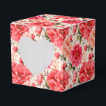 Ballotins Boîte de traitement Pink Peonies Party<br><div class="desc">La boîte de faveur Party est présentée avec une belle couleur rose peonies imprimé floral. Customisez cet objet ou achetez tel quel. Astuce : Ajoutez simplement vos bonnes friandises et ajoutez un ruban festif. Image sous licence</div>