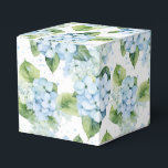 Ballotins Boîte de traitement pour partie d'impression Hydra<br><div class="desc">La boîte de faveur de la fête est affichée avec une impression florale d'hydrangée. Customisez cet objet ou achetez tel quel. Astuce : Ajoutez simplement vos bonnes friandises et ajoutez un ruban festif. Image sous licence</div>