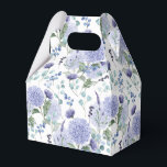 Ballotins Boîte de traitement pour partie d'impression Hydra<br><div class="desc">La boîte de faveur de la fête est affichée avec une impression florale d'hydrangée. Customisez cet objet ou achetez tel quel. Astuce : Ajoutez simplement vos bonnes friandises et ajoutez un ruban festif.</div>