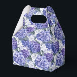 Ballotins Boîte de traitement pour partie d'impression Hydra<br><div class="desc">La boîte de faveur de la fête est affichée avec une impression florale d'hydrangée. Customisez cet objet ou achetez tel quel. Astuce : Ajoutez simplement vos bonnes friandises et ajoutez un ruban festif. Image sous licence</div>