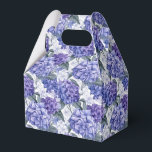 Ballotins Boîte de traitement pour partie d'impression Hydra<br><div class="desc">La boîte de faveur de la fête est affichée avec une impression florale d'hydrangée. Customisez cet objet ou achetez tel quel. Astuce : Ajoutez simplement vos bonnes friandises et ajoutez un ruban festif. Image sous licence</div>
