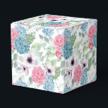Ballotins Boîte de traitement pour partie d'impression Hydra<br><div class="desc">La boîte de faveur de la fête est affichée avec une impression florale d'hydrangée. Customisez cet objet ou achetez tel quel. Astuce : Ajoutez simplement vos bonnes friandises et ajoutez un ruban festif.</div>