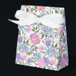 Ballotins Boîte de traitement pour partie d'impression Hydra<br><div class="desc">La boîte de faveur de la fête est affichée avec une impression florale d'hydrangée. Customisez cet objet ou achetez tel quel. Astuce : Ajoutez simplement vos bonnes friandises et ajoutez un ruban festif.</div>