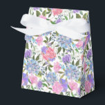 Ballotins Boîte de traitement pour partie d'impression Hydra<br><div class="desc">La boîte de faveur de la fête est affichée avec une impression florale d'hydrangée. Customisez cet objet ou achetez tel quel. Astuce : Ajoutez simplement vos bonnes friandises et ajoutez un ruban festif.</div>
