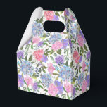 Ballotins Boîte de traitement pour partie d'impression Hydra<br><div class="desc">La boîte de faveur de la fête est affichée avec une impression florale d'hydrangée. Customisez cet objet ou achetez tel quel. Astuce : Ajoutez simplement vos bonnes friandises et ajoutez un ruban festif.</div>