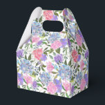 Ballotins Boîte de traitement pour partie d'impression Hydra<br><div class="desc">La boîte de faveur de la fête est affichée avec une impression florale d'hydrangée. Customisez cet objet ou achetez tel quel. Astuce : Ajoutez simplement vos bonnes friandises et ajoutez un ruban festif.</div>