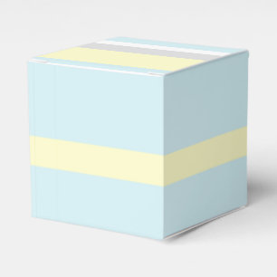 Ballotins Boîte en papier cadeau à rayures lignes pastel élé