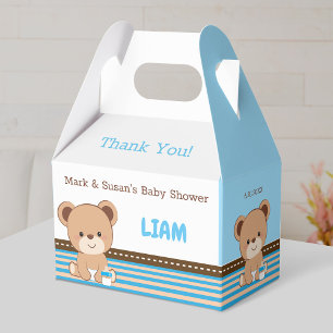 Ballotins Boîte en pignon pour Baby Shower Baby Bear - Garço