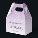 Ballotins Boîte personnalisée Glam Paillettes Rose Clair<br><div class="desc">Cette jolie boîte à cadeaux présente de fausses paillettes et votre texte personnalisé. Utilisez le formulaire de modèle pour ajouter vos informations. La fonctionnalité "Personnaliser davantage" peut être utilisée pour modifier la police et la disposition du texte. Vous pouvez également ajouter du texte à l'autre côté de la boîte à...</div>