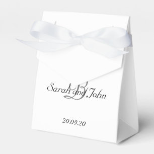 Ballotins Boîte personnalisée simple de faveur de mariage 