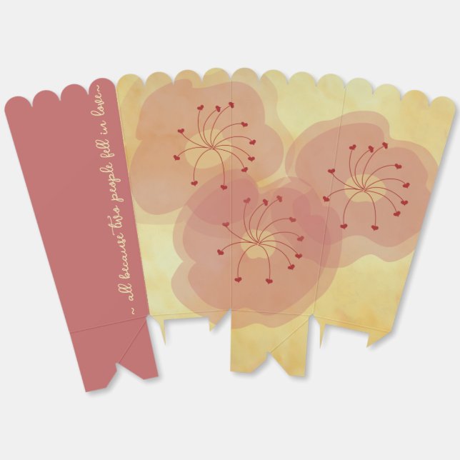 Ballotins Boîtes à cadeaux de style asiatique (Déplié)