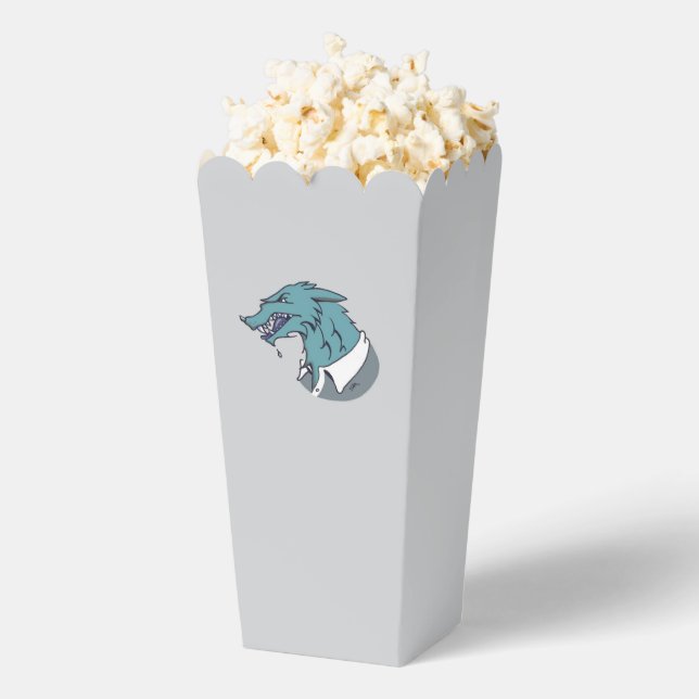 Ballotins Boîtes à pop-corn gris bleu Werewolf (Sauté)