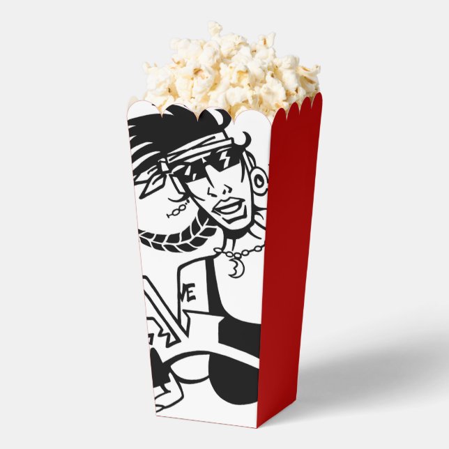 Ballotins Boîtes à pop-corn noir blanc (Sauté)