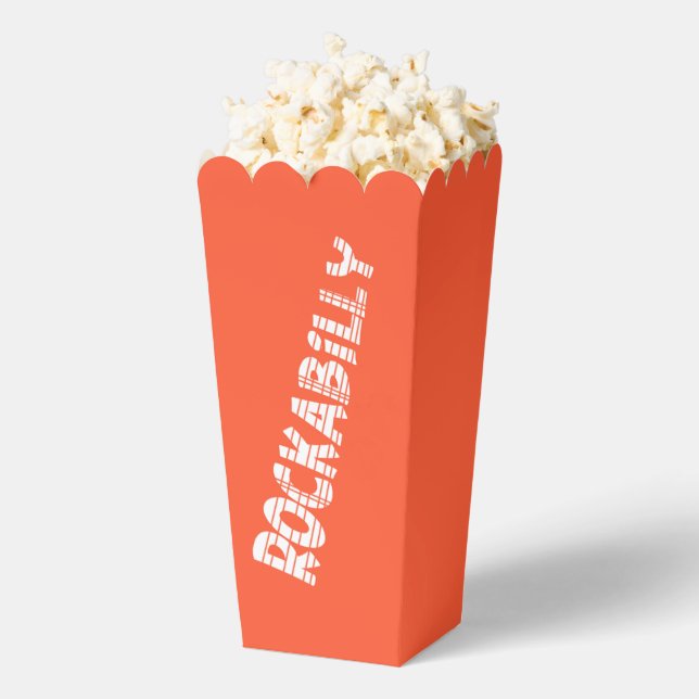 Ballotins Boîtes à pop-corn orange RockABilly (Sauté)