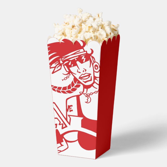 Ballotins Boîtes à pop-corn rouge blanc (Sauté)