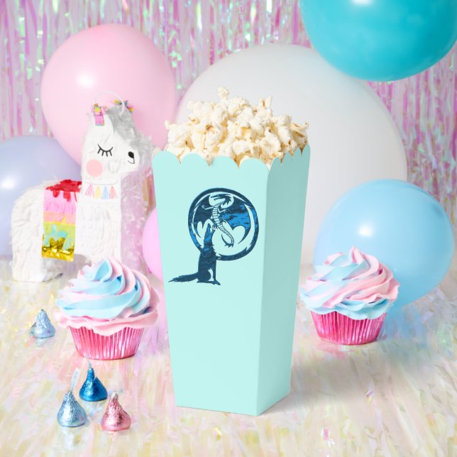 Ballotins Boîtes à popcorn bleu Wolf and Dragon (Fête)