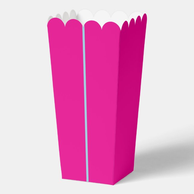 Ballotins Boîtes à Popcorn - Rose & Bleu Clair  (Recto)