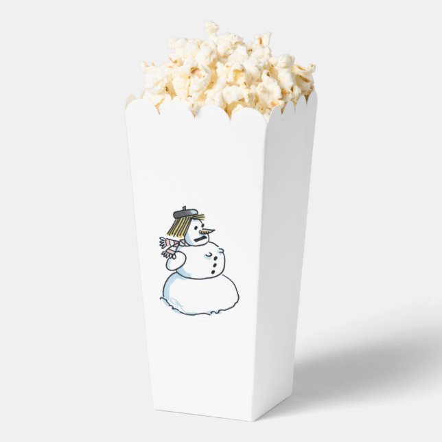 Ballotins Boîtes à popcorn Snowwoman (Sauté)