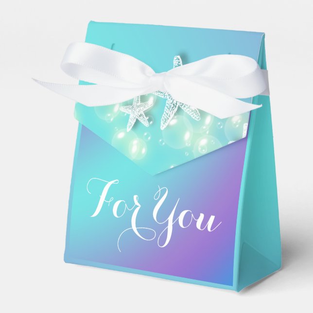 Ballotins Boîtes à thème de plage Starfish (Verso)