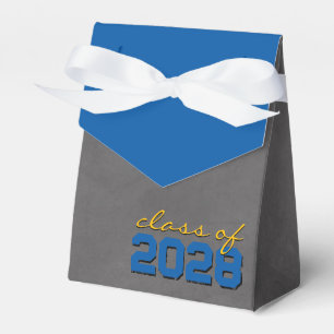 Ballotins Boîtes cadeaux de Graduation en carton bleu et or