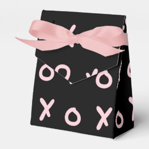 Ballotins Boîtes Cadeaux Personnalisées Noir et Rose Bébé X 