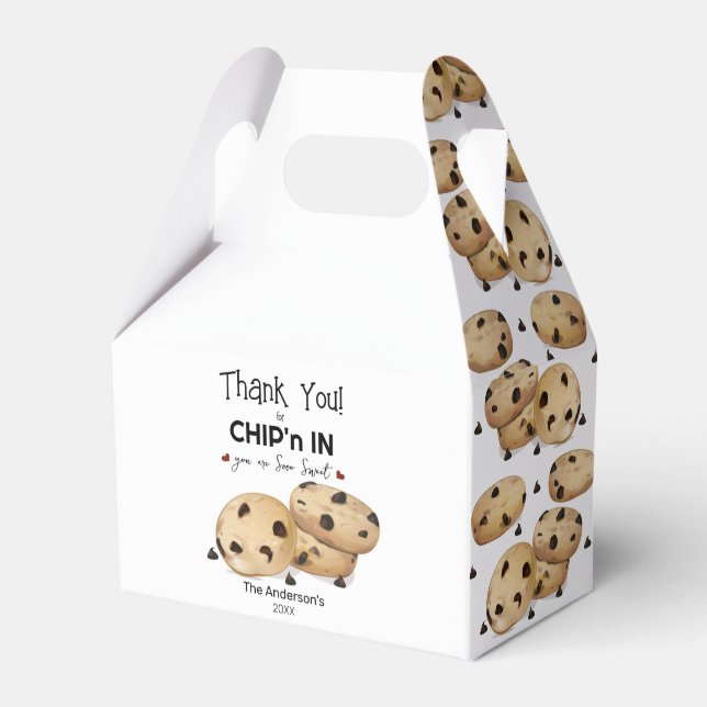 Ballotins Boîtes de biscuits aux pépites de chocolat Merci C (Verso)