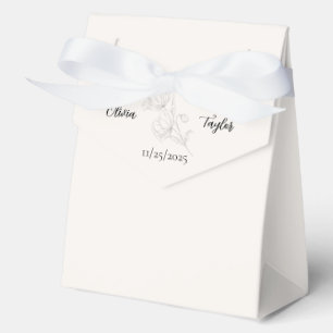 Ballotins Boîtes de boissons de mariage Beige Élégance