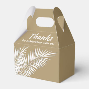 Ballotins Boîtes de bonbons avec paumes blanches sur pignon 