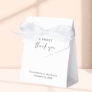 Ballotins Boîtes de Bonbons de Remerciement de Mariage Chic