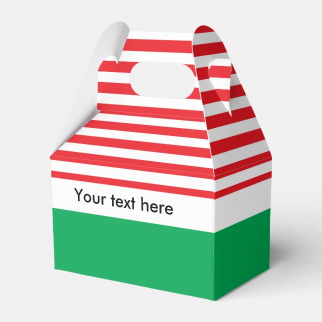 Ballotins Boîtes de cadeaux de fête de Noël Rouge Blanc Vert (Verso)
