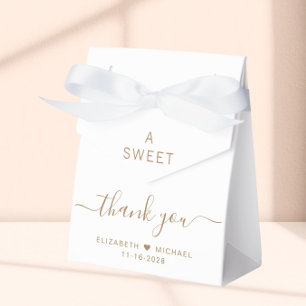 Ballotins Boîtes de cadeaux de mariage Chic Sweet Thank You