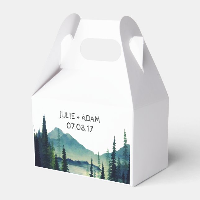 Ballotins Boîtes de cadeaux de mariage de camping (Verso)