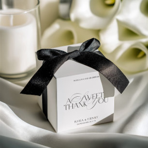 Ballotins Boîtes de cadeaux de mariage modernes Merci Sucré