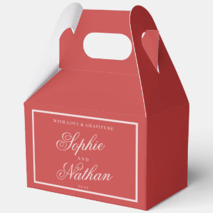 Ballotins Boîtes de cadeaux de mariage Rouge framboise