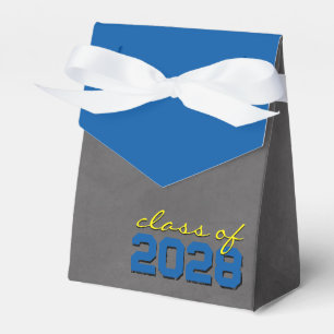 Ballotins Boîtes de cadeaux de remise de diplôme en bleu moy