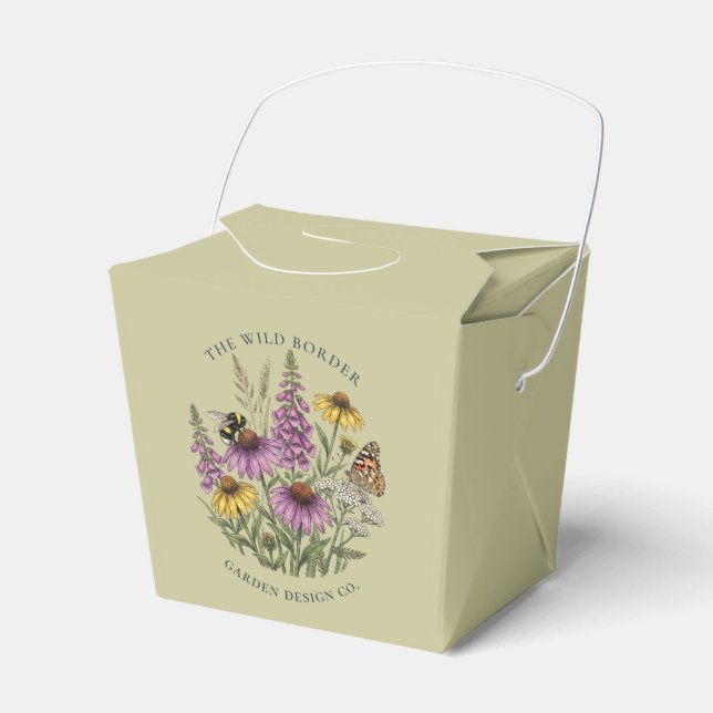 Ballotins Boîtes de cadeaux de sachets de graines de pollini (Verso)