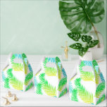 Ballotins Boîtes de faveur à motif de feuilles de palmier –<br><div class="desc">Boîtes à cadeaux motif feuilles de palmier – Cadeaux de fête botaniques vert tropical,  emballage de mariage ou de cadeau éco-chic</div>