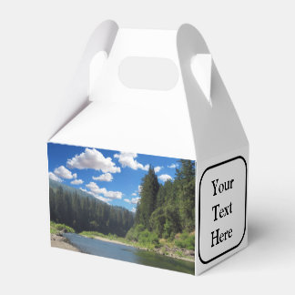 Ballotins Boîtes de faveur à pignon personnalisées Redwoods