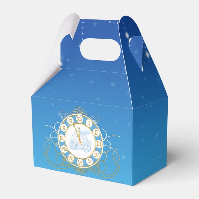 Ballotins Boîtes de faveur Cendrillon Bleu Minuit (Verso)