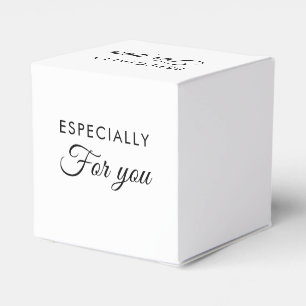 Ballotins Boîtes de faveur de cœur de script personnalisé av