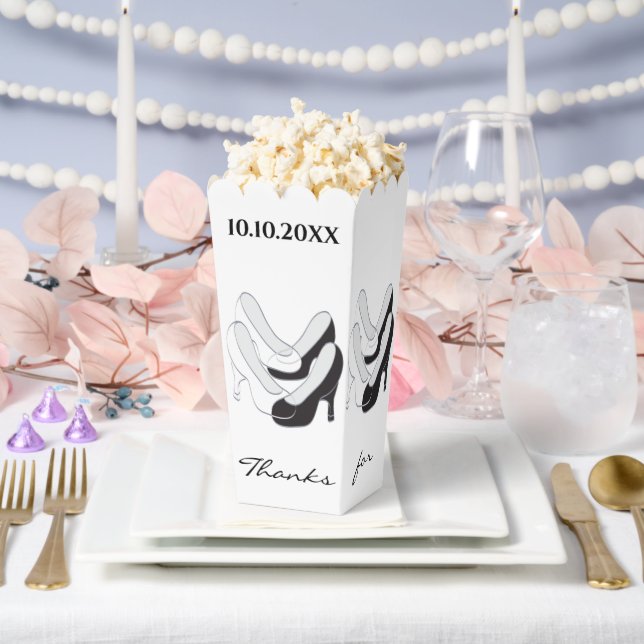 Ballotins Boîtes de faveur de doublure de chaussures noires  (Mariage)