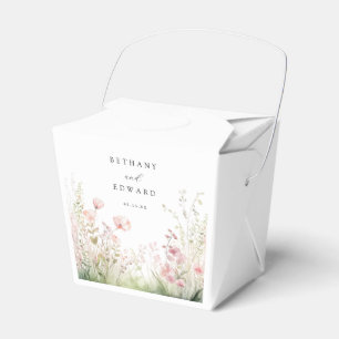 Ballotins Boîtes De Faveur De Mariage Fleur sauvage Délicate
