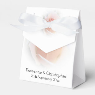 Ballotins Boîtes De Faveur De Mariage Peach Rose Rosebud