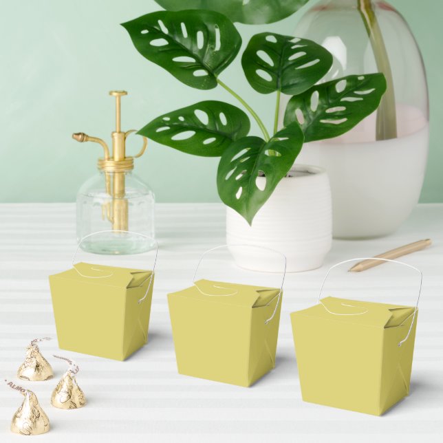 Ballotins Boîtes de faveur jaune chaud doux (Multiple)