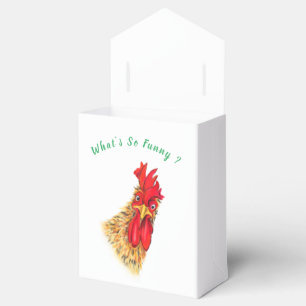 Ballotins Boîtes de faveur ou de cadeau de coq drôle