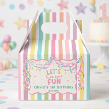 Boîtes de faveurs d'anniversaire de fille fantaisi