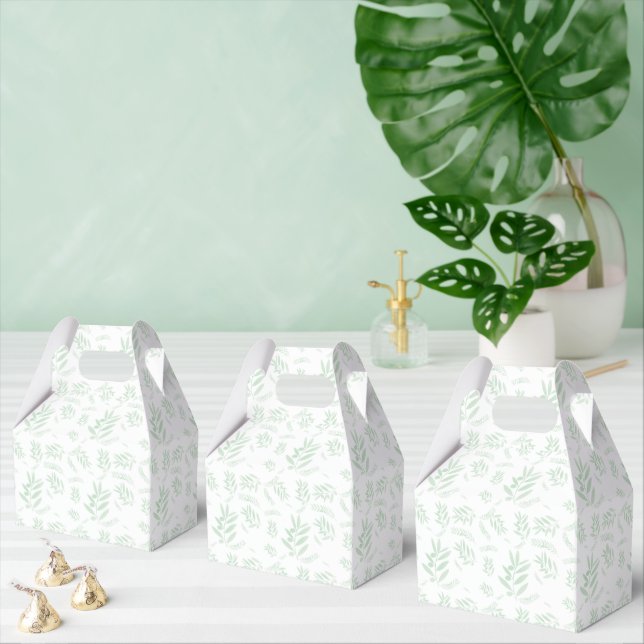 Ballotins Boîtes de faveurs de branche d'olive naturelle – M (Multiple)